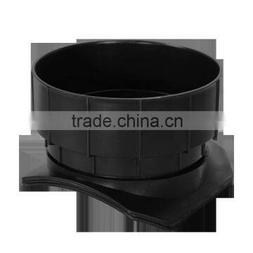 Saddle joint of inspection well pipe fittings