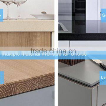 MDF Kitchen Cabinet With Kitchen Faucet, Lacquer Ktichen Cabinet photo-5