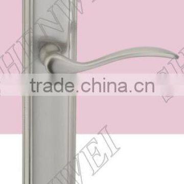 126-319 SN zinc door handle on iron plate