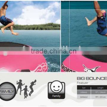 Party Zone Towable & Inflatable Bouncer Boat Island Slide Surfing BIG BOUNGE 2 Bounger Trampouline photo-5
