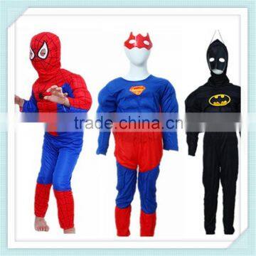 Menino New Child Kids Boy Muscle Superman Spiderman Homem Aranha Bat man Fantasias Meninos Disfraces Infantiles