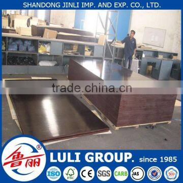 LULI GROUP best quality 9mm melamine glue brown film faced plywood since 1985