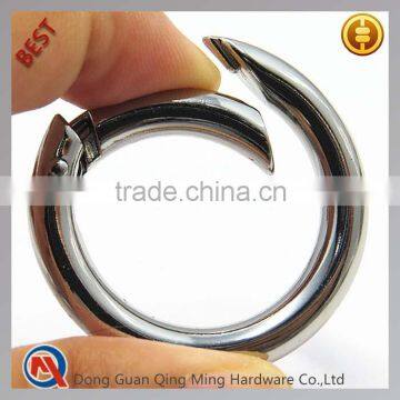 Nickle Free 25mm Metal Spring O Ring For Key Accessories