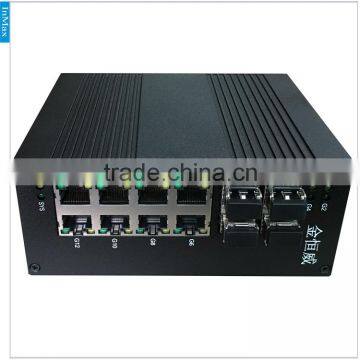 4x1000BaseX SFP Slots and 8x10/100/1000BaseT(X) Ports Full Gigabit Industrial Network Switch I712A photo-2