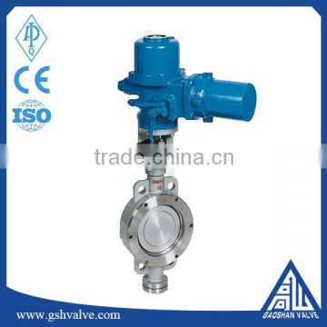 DN150 SS304 SS316 electric flange butterfly valve