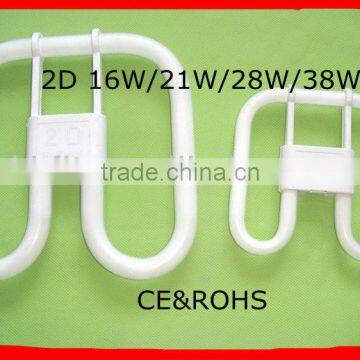 Double tube fluorescent lamp