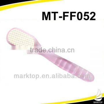 Cute pink long handle pumice foot file