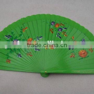 customized painted wooden spanish fan