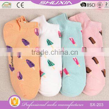 SX-203 bulk wholesale cotton ankle sport socks women and young girls yoga socks china custom bamboo socks manufacturer factory