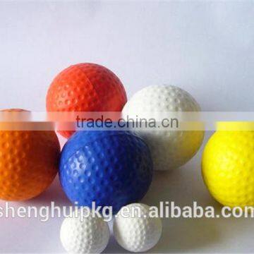 Customized Golf Ball Stress Reliever/Pu Foam Golf Ball/Golf Anti Foam Squeeze Ball