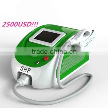 2016 manufacturer supply Best Portable ipl shr laser hair removal machine for beauty salon or spa