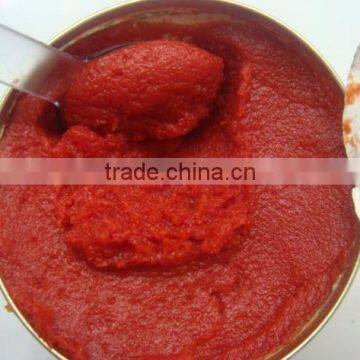 canned tomato paste of brix 28-30% size 70g -4500g tomato paste factory