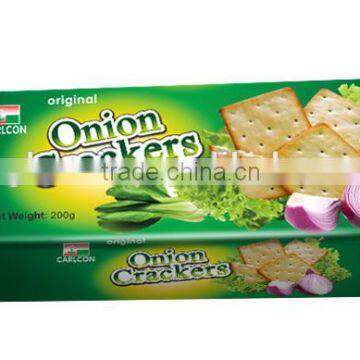 200g Onion Crackers Manufacture Without Oil