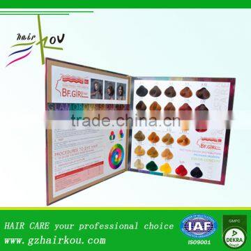 New Arrival hair color chart in hair dye