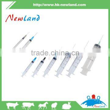 2016 New factory NL308 Veterinary Disposal Syringe with needle