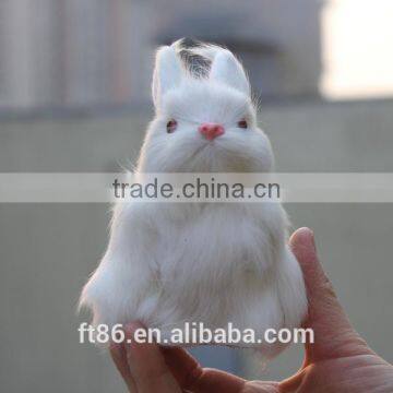 Faux White Rabbit Make Fur Life Size Animal Replica Easter Bunny photo-6