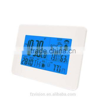 Digital Super Wireless Weather Station Clock Thermo Hygrometer With 2 Sensors photo-3