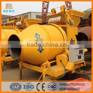 Self loading mobile concrete mixer jzc750 with wheels