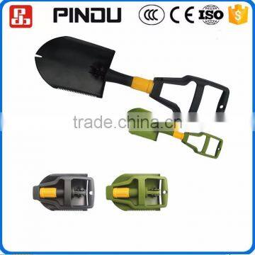 mini telescopic multifunction military folding pickaxe and shovel