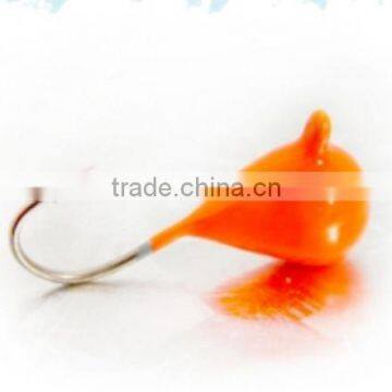 Wholesale Monochrome painting tungsten ice fishing jigs