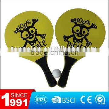 Wooden paddle racket