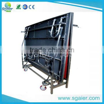 2017 cheap price hotel Metal Frame foldable banquet mobile stage