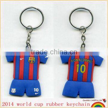 2014 World Cup Silicone Rubber Keychain for Promotional Gifts