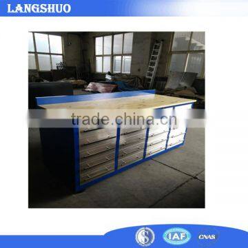 2017 20 Drawers Wood Mesa Workbench Durable Rolling Tool Chest With Pegboard photo-4