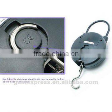 25kg/55lb Round Digital LCD Hanging Fish Weighing Scale, oz photo-5