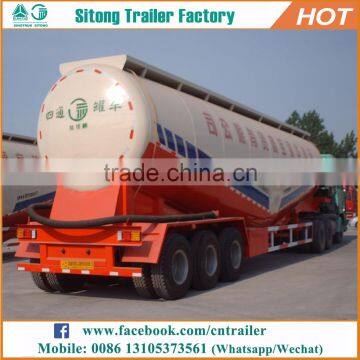 Tri-axle v Type 60 Tons Dry Bulk Transport Semi Trailer Cement Carrier Used Tanker Trailer photo-3