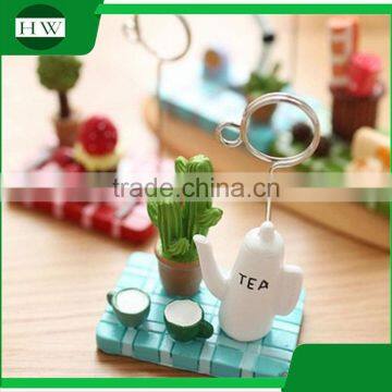 Cheap Mini Resin Wooden Iron Cartoon Photo Name Business Card Holder photo-2