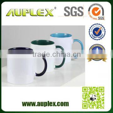 11oz Reinforced Porcelain White Mugs Inner Color Mug From China 10 Year+ Manufacturer photo-3