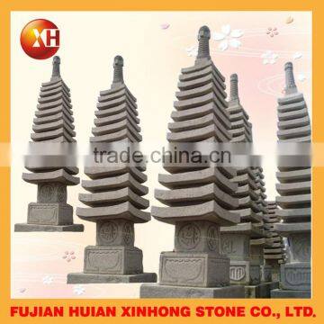 granite japanese stone pagoda lanterns in garden for furniture decor