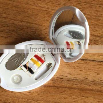 2016 New Promotion Gift Product Sewing Set With Comb Make up Mirror Needlework Set
