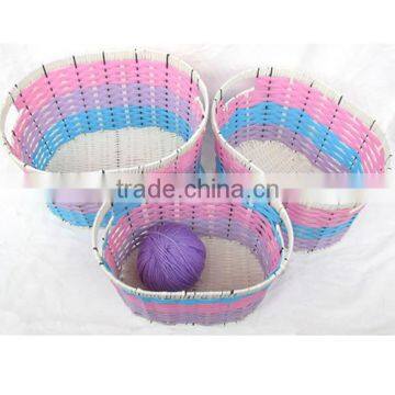 Handmade poly rattan Laundry basket