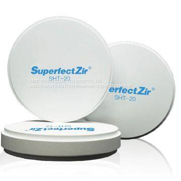 Aidite SuperfectZir ST Pre shade dental zirconia block/blank for cad/cam ZirKon Zahn system