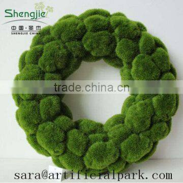 SJ44455 Artificial Moss Ball , Moss Green Mat Wall Decorative photo-2