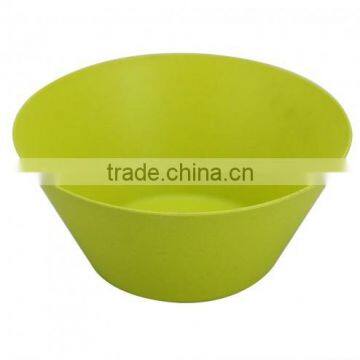 Anhui customized deep green bamboo fibre tableware bowls, bamboo fibre dishes bowls for rice, bowls for salad making