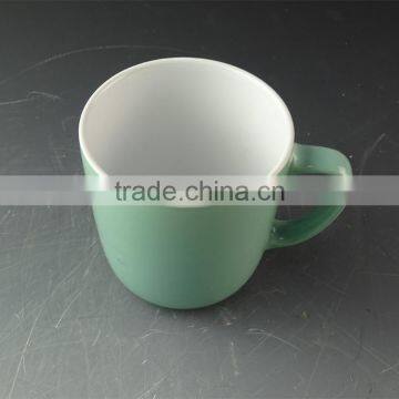 Stock Hot Sale Cheap Light Green Glaze Ceramic Promotional Mug for Espresso photo-2