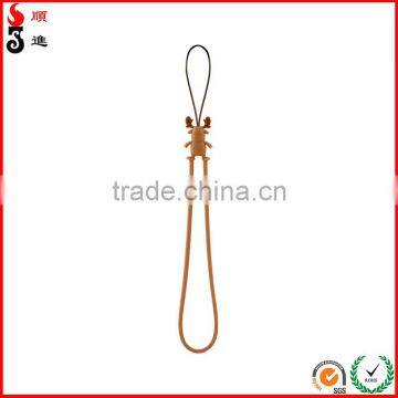 Christmas Promotion Gifts Super Elastic Cute Reindeer Scratch Resistant Portable Mini Digital Device Phone Strap photo-2