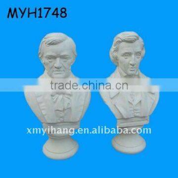 Polyresin White Musicians Shaped Figurine