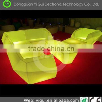 newest modern Lighting bar sofa,2017 led bar sofa chairs set