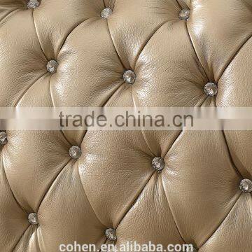 Genuine Leather Sofa Stainless Steel Base Top Grain Leather Sofa Furniture SF017 photo-5