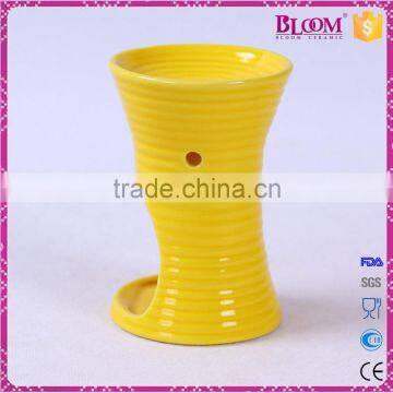 Ceramic Yellow Oil Burners for Tealight Candles Craft photo-4