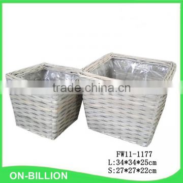 Cheap bulk garden flower pot with plastic liner