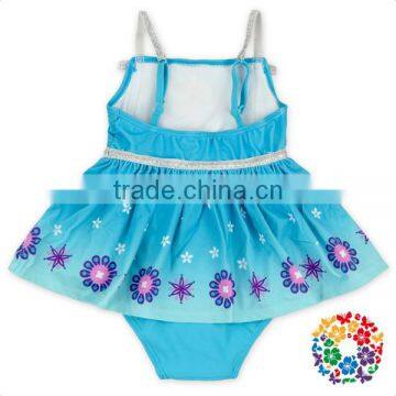 Fashion Style Kid One Piece Swimwear Ice Queen Print Bikini Baby Swimsuit photo-6