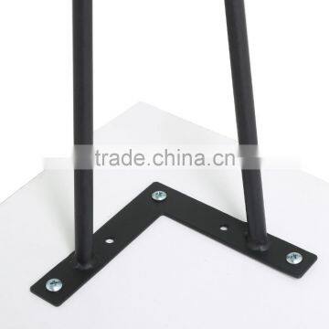 Hot Item Metal Solid Steel Black Color 16 Inch 2 Rod Metal Hairpin Leg for Coffee Table photo-6