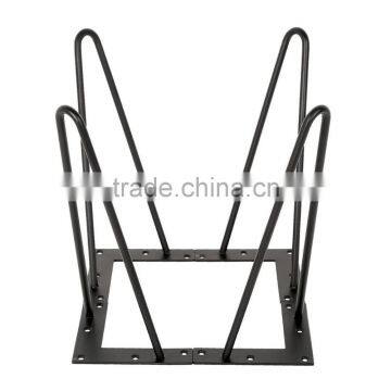 Hot Item Metal Solid Steel Black Color 16 Inch 2 Rod Metal Hairpin Leg for Coffee Table photo-4
