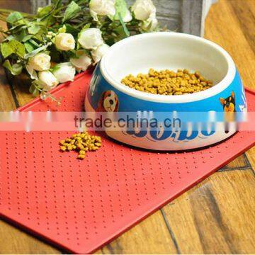 Convenient cute plastic pet food mat Premium FDA Food Grade TPE, BPA Free
