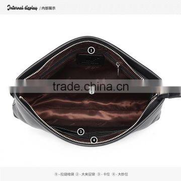 Portable Luxury Genuine Cowhide Leather Clutch Small Evening Bag photo-4